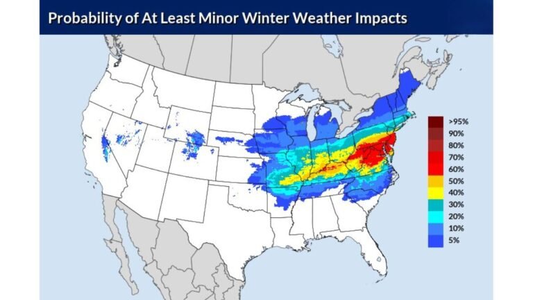 Chicago, St. Louis, Indianapolis and Washington D.C. in Expanding Plains-to-Mid-Atlantic Winter Impact Zone Sunday Through Tuesday