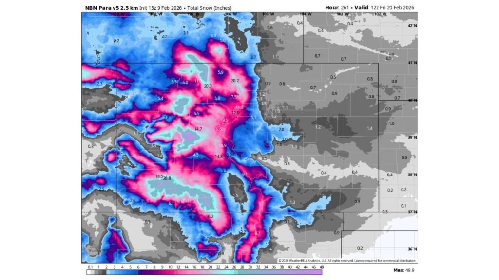 Colorado Mountains Brace for Multiple Snow Waves Over Next 10 Days ...