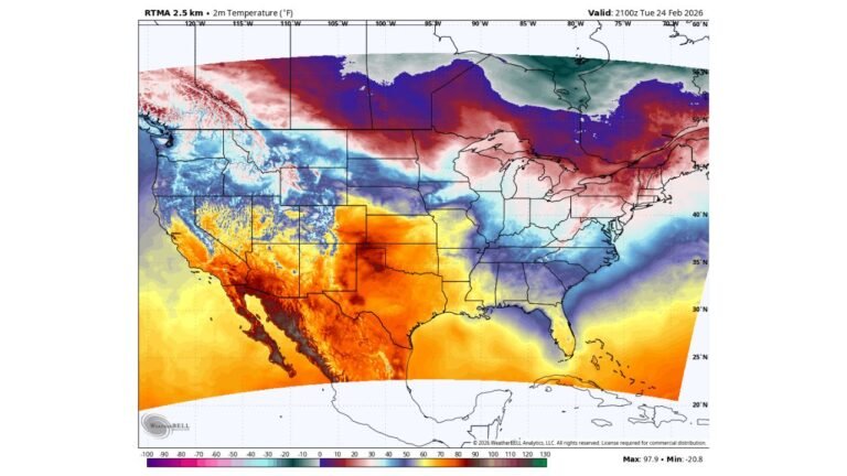 Colorado Stuns the East: Denver Hits 70°F While Florida, Georgia, Louisiana and the Carolinas Stay Cooler Than the Mile High City