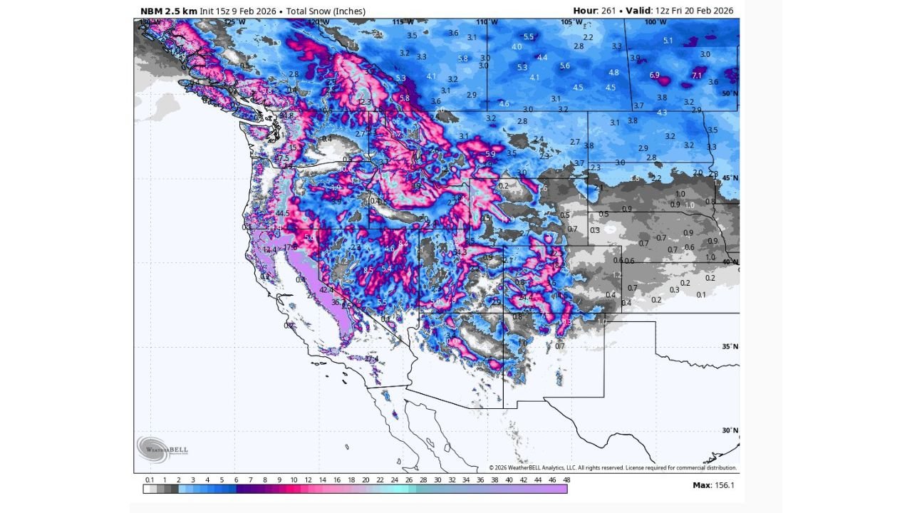 Major Pattern Shift Signals Heavy Western Snow and a Complex Midwest–East Storm Setup Through Mid-February