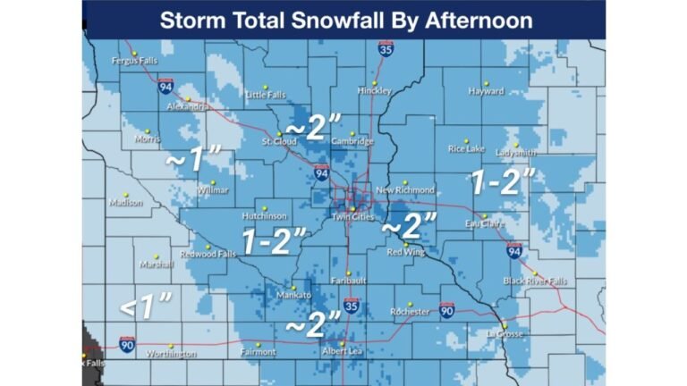 Minnesota and Western Wisconsin Face Prolonged Light Snow Today as Gusty Winds Reduce Visibility Across the Region