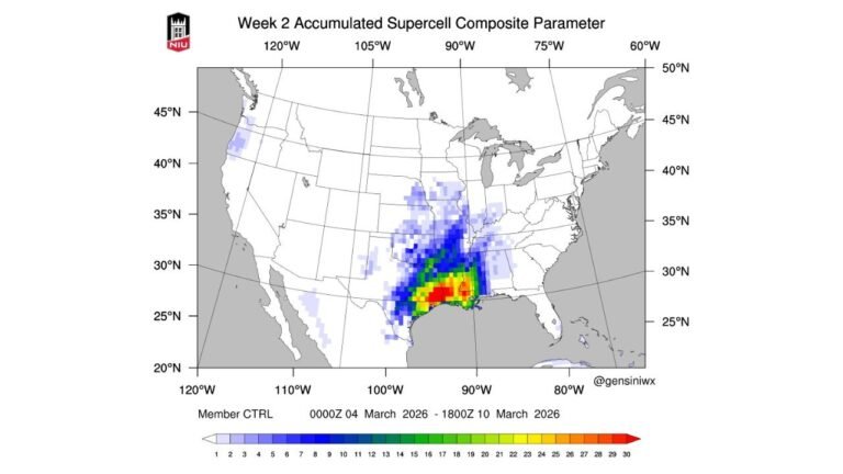 Mississippi, Alabama and Louisiana Brace for Multiple Severe Storm Rounds as Mid-March Pattern Signals Active Tornado Season Start