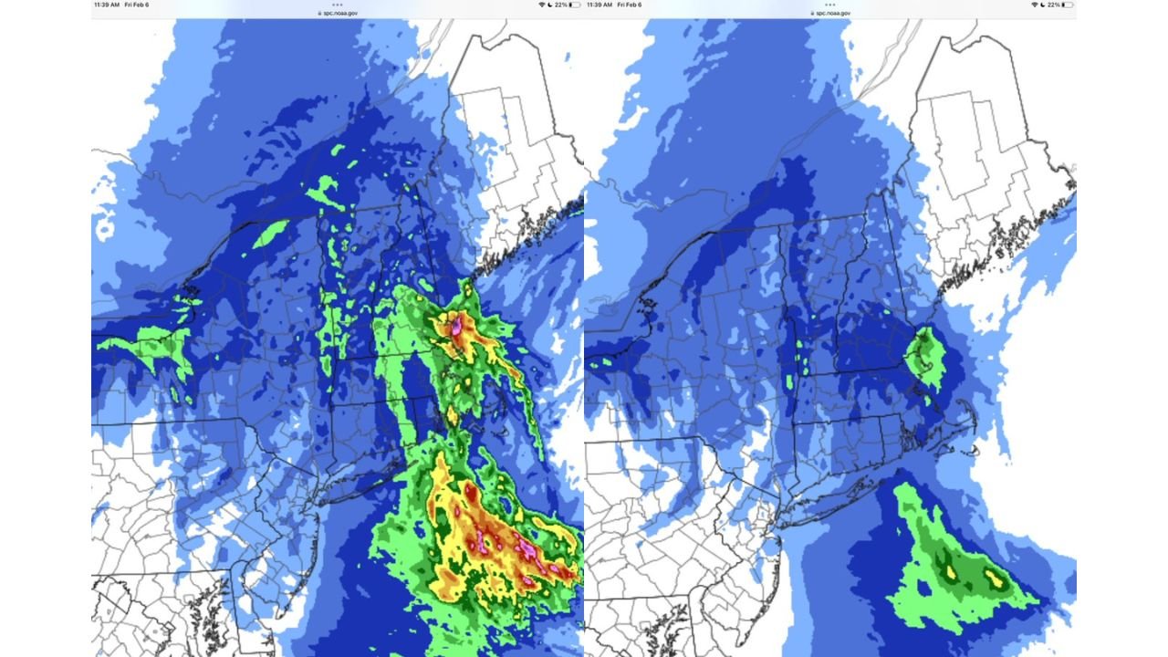 Norlun Trough and Ocean-Effect Bands Could Push Snow Totals Higher Across Massachusetts, Rhode Island, and Southern New Hampshire
