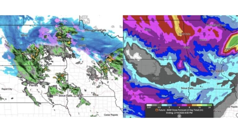 North Dakota, Minnesota and South Dakota Brace for Heavy Snow and Ice as Northern Plains Storm Intensifies Through Thursday