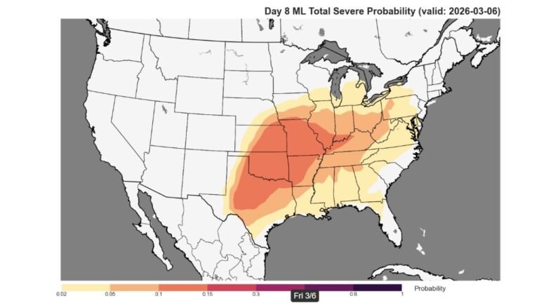 Severe Weather Ramps Up Across Texas, Oklahoma, Arkansas, Missouri and Illinois as 10-Day Gulf Moisture Surge Targets the Midwest