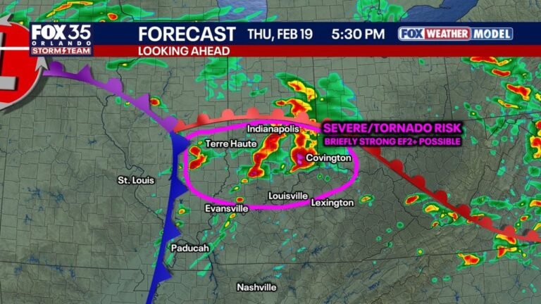 Southern Indiana, Eastern Illinois, Southwest Ohio and Northern Kentucky Face Conditional Tornado Risk Thursday With Briefly Strong EF2+ Possible