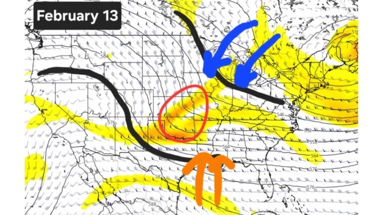 Unseasonable Warmth and Active Storm Pattern Could Raise Severe Weather Risks Across Texas, Oklahoma, Kansas, Missouri, and the Midwest by February 13–19