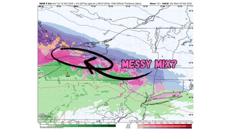 Western New York Faces Icy Wednesday Morning as Slight Temperature Shift Raises Risk of Freezing Rain and Wintry Mix