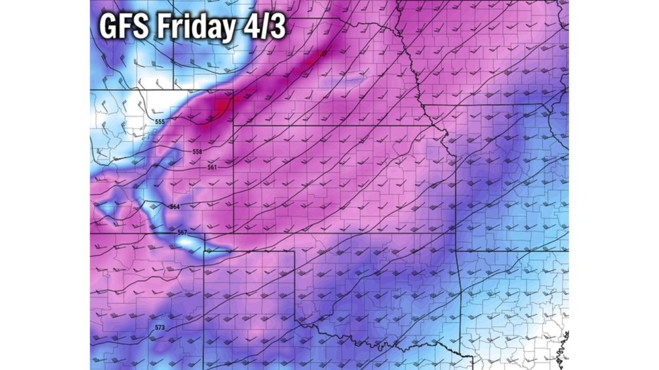 Kansas and Oklahoma Are Now on a Collision Course With a Major Severe Weather Day Friday April 3 as Both Top Models Start Locking In on the Same Setup and a Broad Tornado Risk Area Is Expected From the Storm Prediction Center