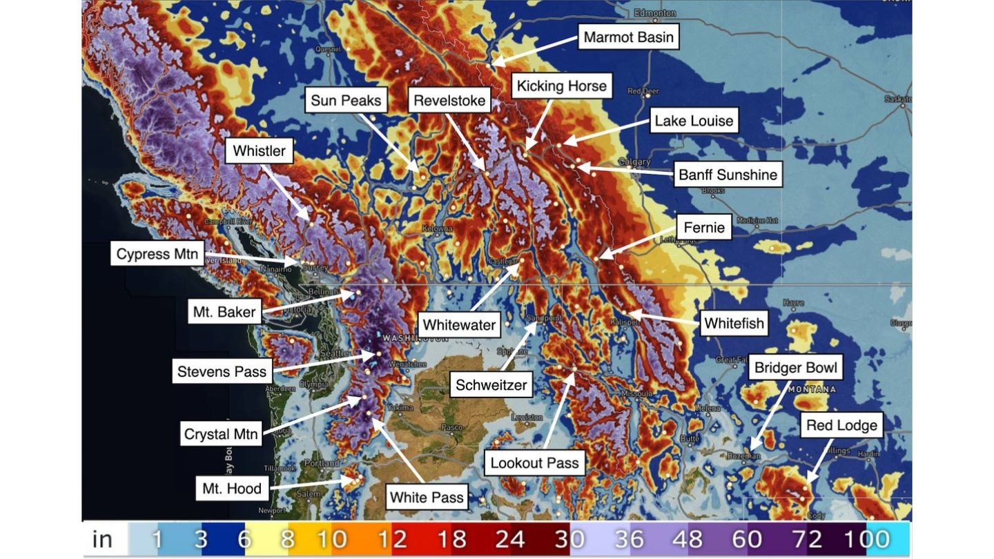 Deep Northwest Storm Cycle Slams Washington, Oregon, British Columbia, Idaho and Montana with Multi-Foot Snow Through March 14
