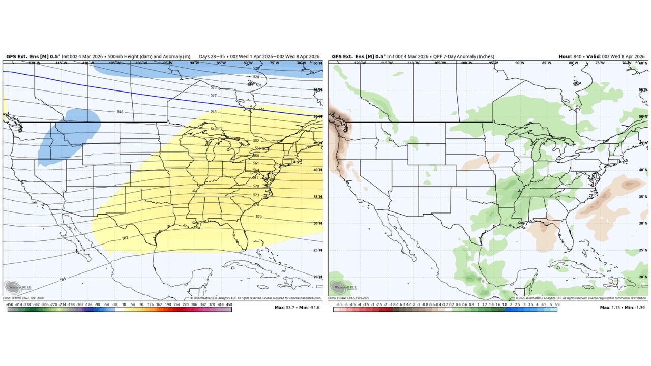Early April Could Bring Active Storm Pattern Across the Mississippi Valley and Midwest as Long-Range Models Signal Rising Rain and Severe Weather Potential