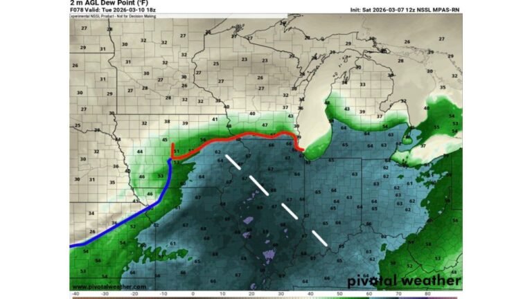 Illinois, Indiana and Michigan Face Severe Storm Threat Tuesday as Supercells May Form Across North-Central Illinois
