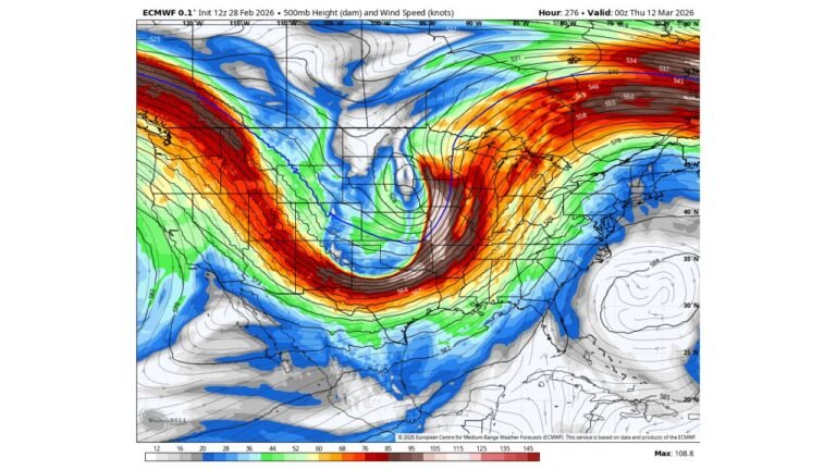 Texas, Oklahoma, Kansas, Illinois and Indiana Could Face a Two-Sided March 10–12 Storm With Blizzard Conditions West and Tornado Threat East