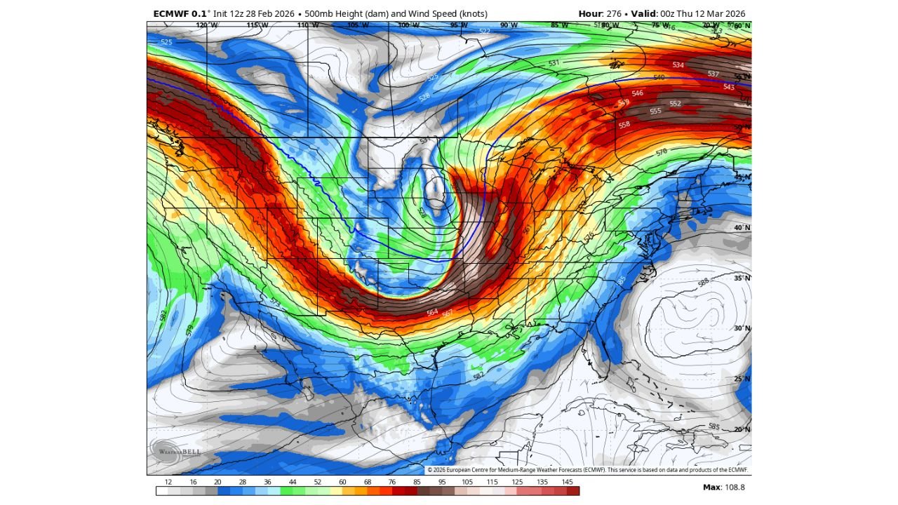 Texas, Oklahoma, Kansas, Illinois and Indiana Could Face a Two-Sided March 10–12 Storm With Blizzard Conditions West and Tornado Threat East
