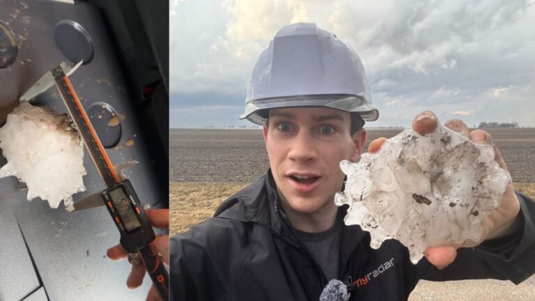 Illinois Shatters State Record as Massive 5-Inch Hailstone Discovered Northwest of Buckingham During Explosive Storm Outbreak