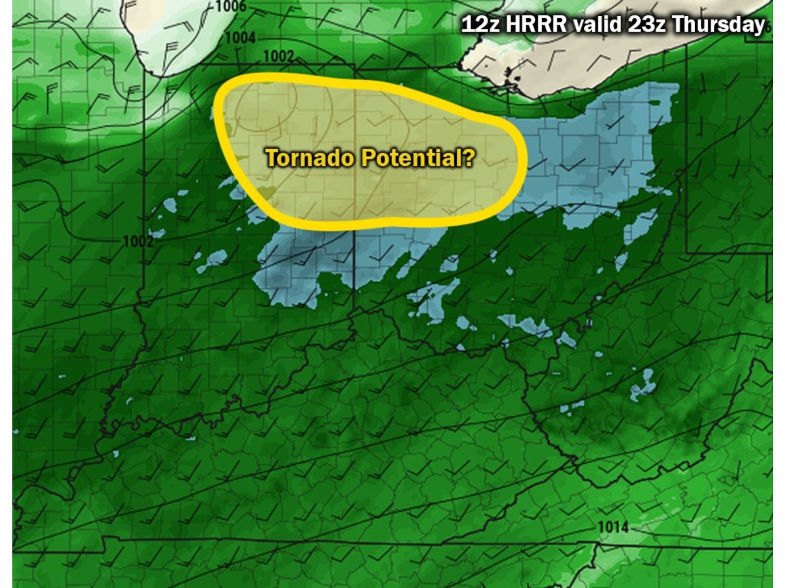 Indiana and Ohio Face Narrow Tornado Risk Corridor Thursday Evening as Chicago, Illinois Region Watches Storm Development