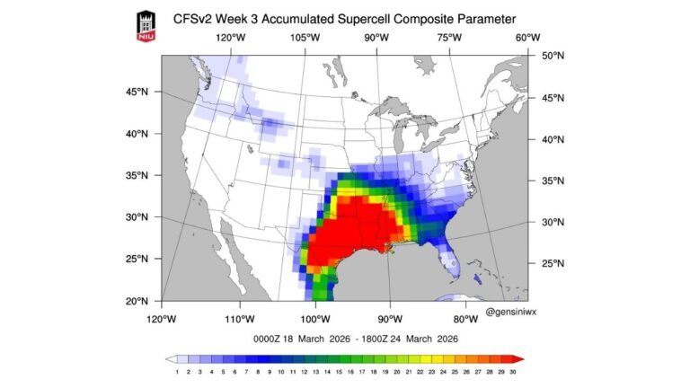 Late March Forecast Raises Concern as Supercell Storm Signals Surge Across Texas, Louisiana, Mississippi, Alabama, Arkansas and the Gulf Coast