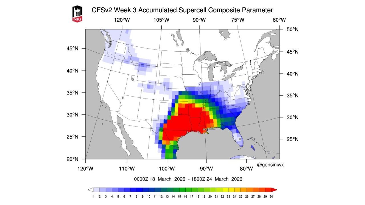 Late March Forecast Raises Concern as Supercell Storm Signals Surge Across Texas, Louisiana, Mississippi, Alabama, Arkansas and the Gulf Coast