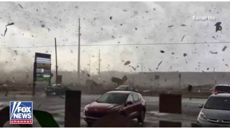 Michigan Tornado Chaos: Shocking Video Captures Violent Twister Hurling Debris Through Parking Lot in Three Rivers