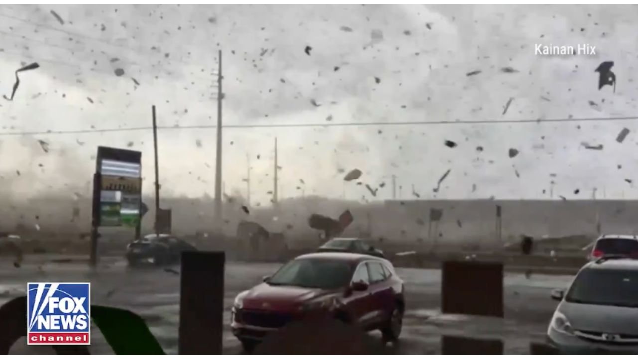 Michigan Tornado Chaos: Shocking Video Captures Violent Twister Hurling Debris Through Parking Lot in Three Rivers