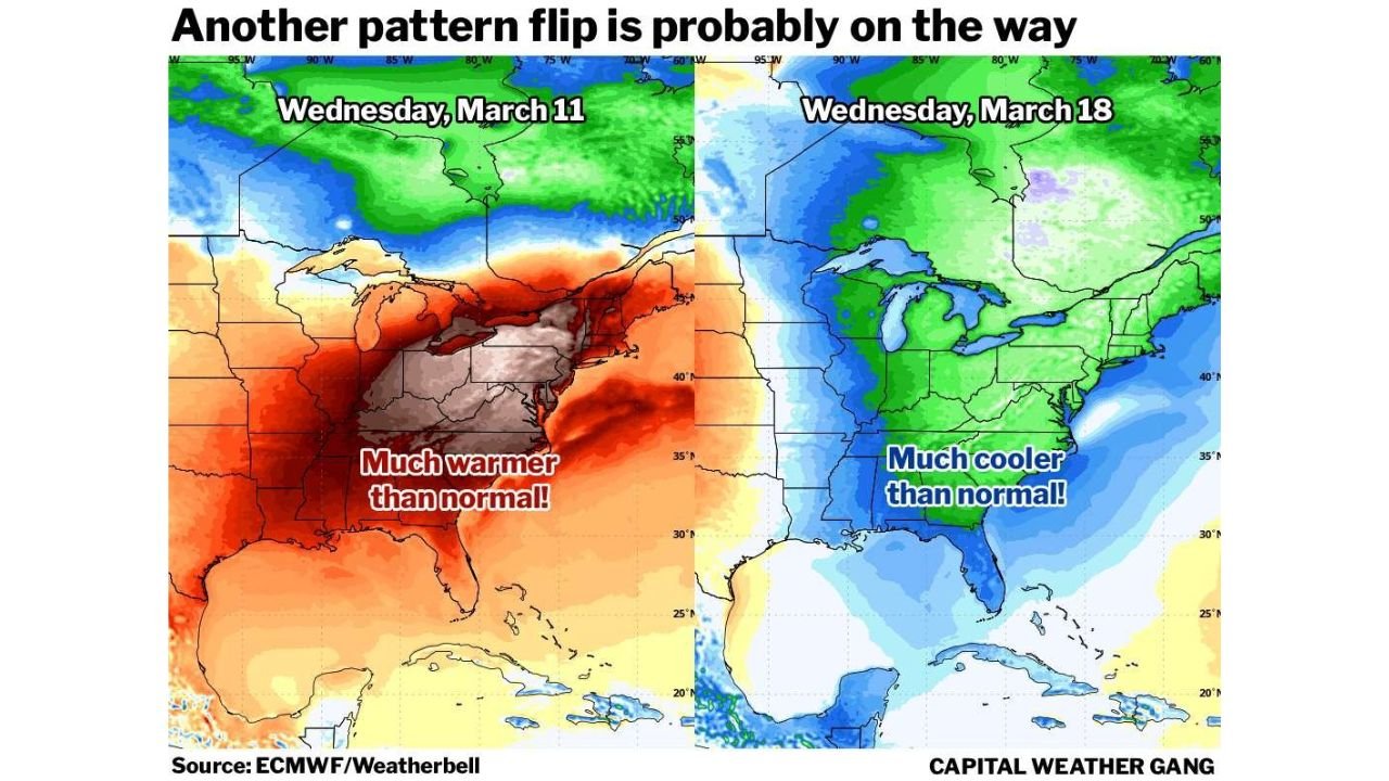 Midwest and Northeast Brace for Spring Tease as Temperatures Surge Toward 80 Before Sharp Pattern Flip Brings Back Chilly Air