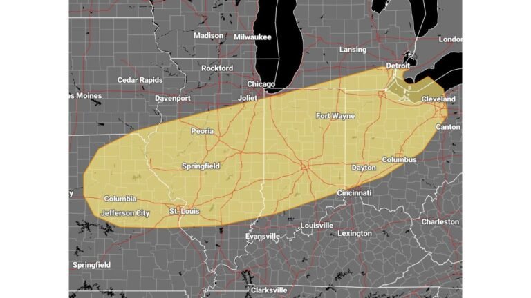 Missouri, Illinois, Indiana and Ohio Placed in Day 4 Slight Risk March 26 as Organized Severe Storm Setup Signals Damaging Winds, Large Hail and Tornado Potential