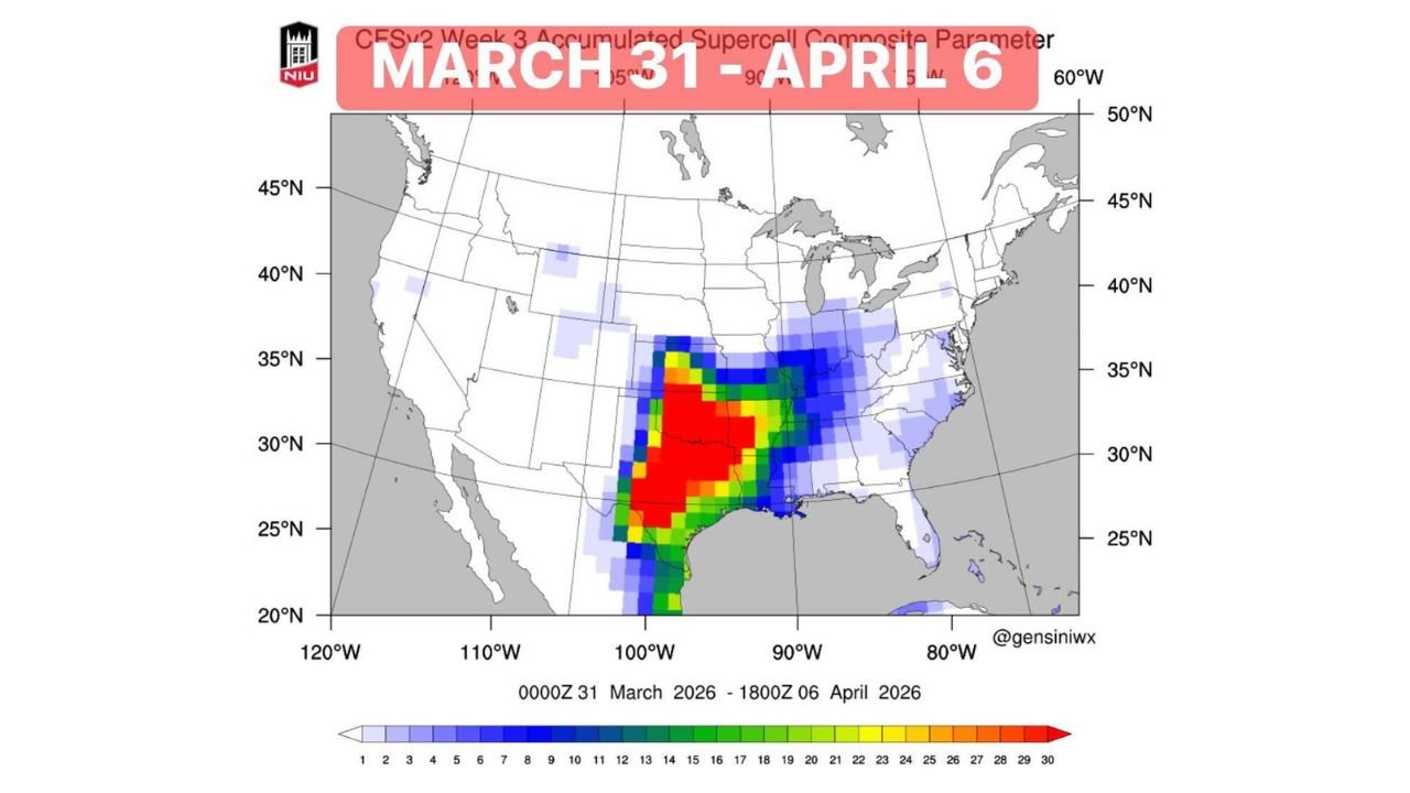 Texas, Oklahoma, Arkansas and Louisiana Targeted for Late March to Early April Severe Storm Surge as New Forecast Signals Major Outbreak Potential