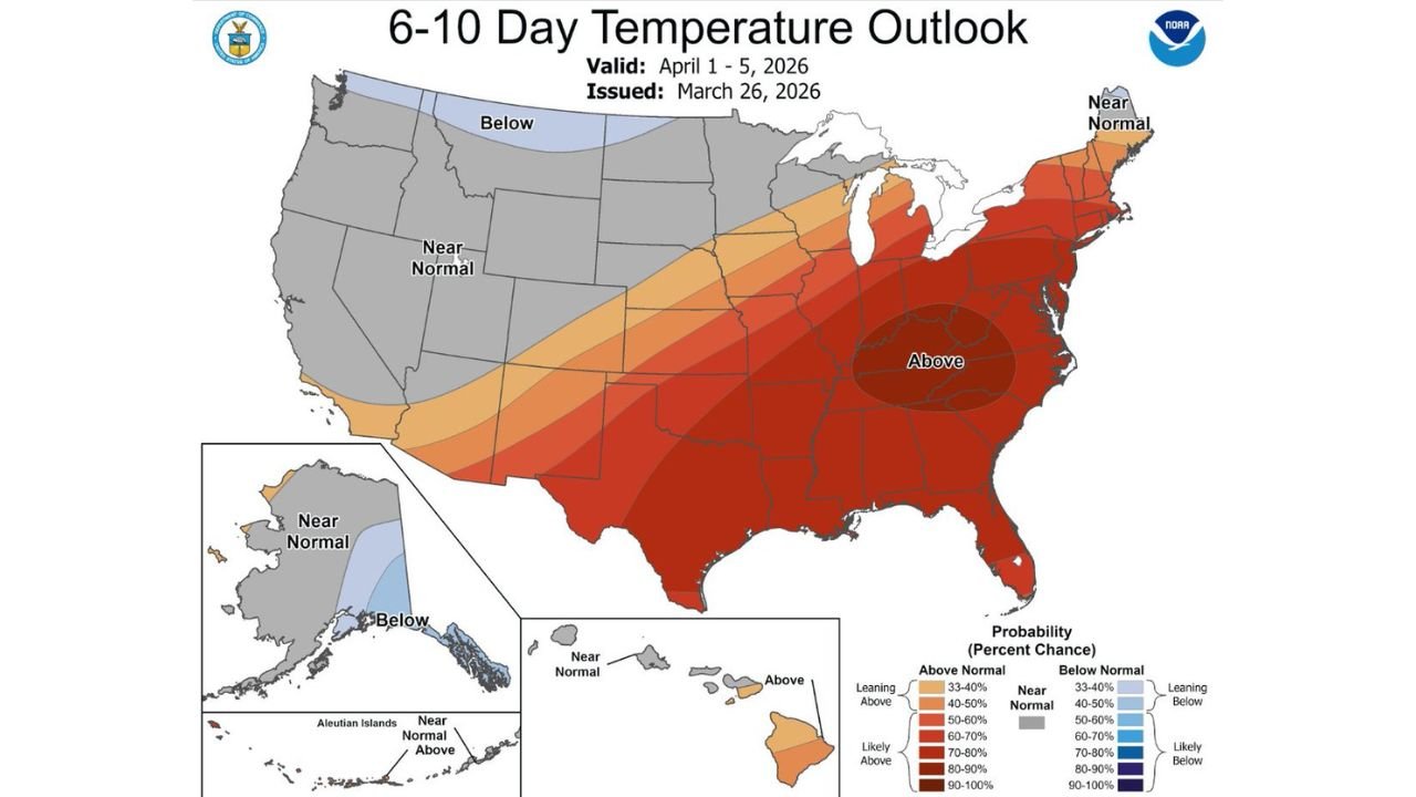 Texas, Oklahoma, Georgia, South Carolina and North Carolina Face Early April Heat Surge as Spring Pattern Shifts Toward Summer-Like Temperatures