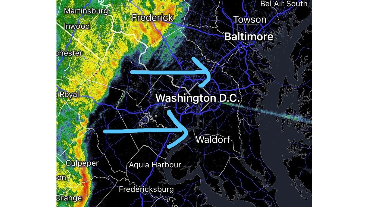 Washington D.C., Maryland, and Virginia Brace for Sudden Weather Whiplash as Powerful Storm Line Sweeps Across Region With 55 MPH Wind Gusts