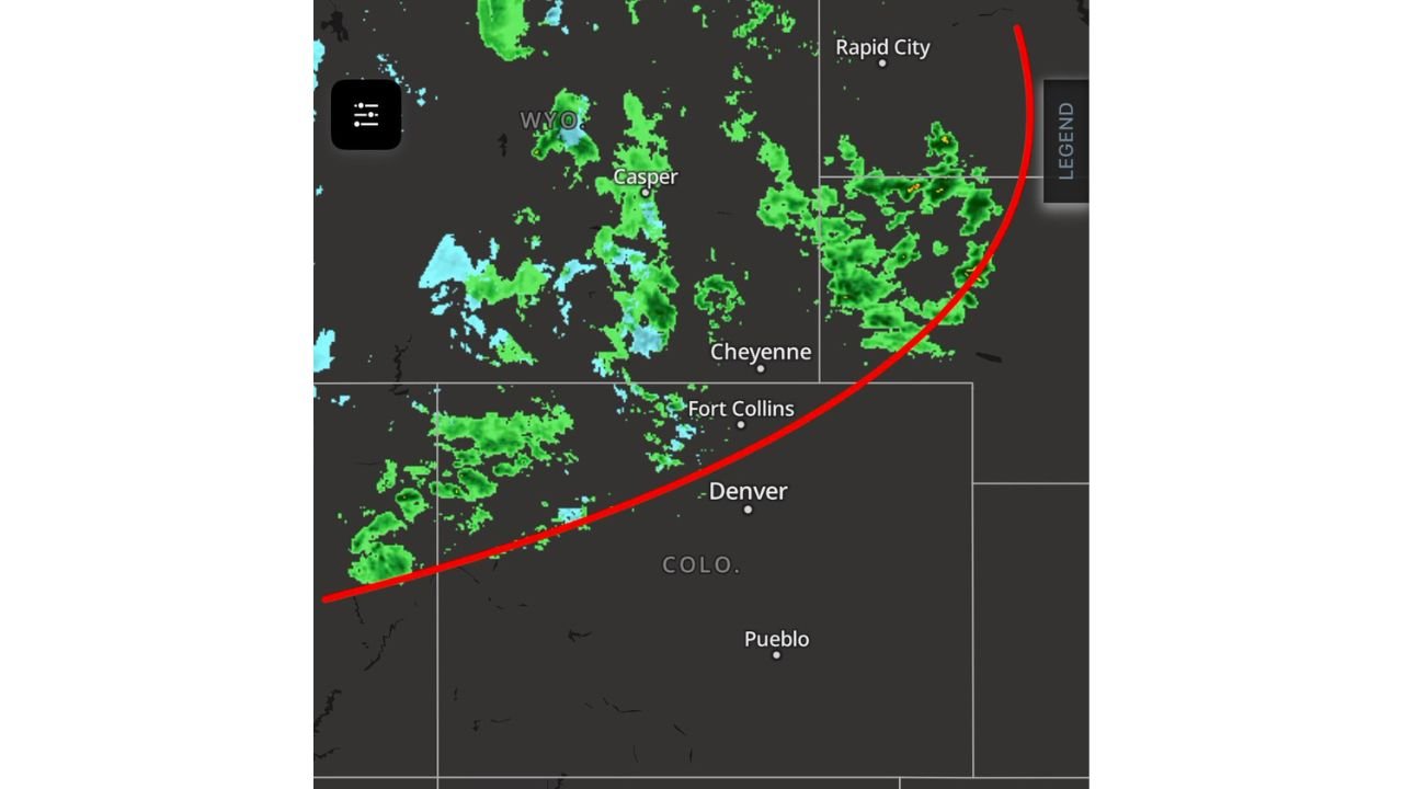 Colorado and Wyoming See Increasing Showers and Isolated Thunderstorms as Cold Front Pushes Through Denver Cheyenne and Casper With Mountain Snow in Northern Zones