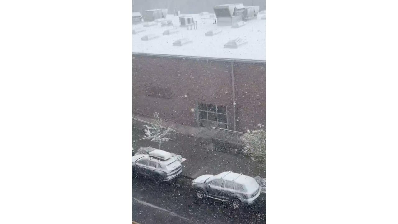 Denver Colorado Sees Heaviest Snow Of The Season On April 17 After 80 Degree Heat Shock As Sudden Spring Storm Blankets Downtown
