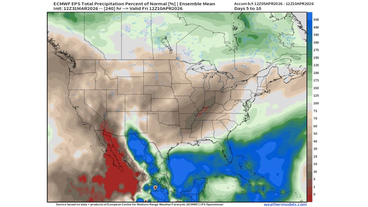 Farmers Across the Midwest Get a Brief Dry Window April 5 Through 10 Before Another Round of Widespread Moisture Returns to Illinois, Indiana and the Great Lakes Region Through Mid-April
