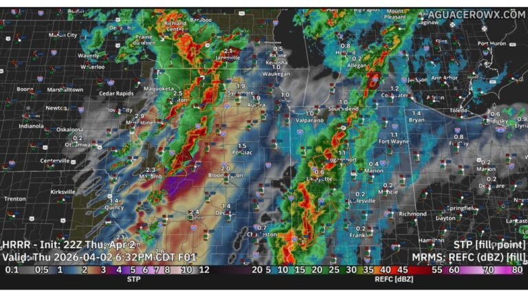 Illinois, Indiana and Wisconsin Hit by Intensifying Evening Storm Line With Damaging Winds Rising and Tornado Risk Still Lingering Near Chicago and Rockford