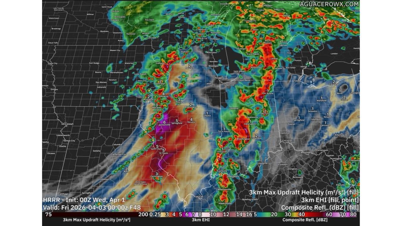 Illinois and Missouri Face Significant Tornado Threat Thursday as Model Data Points to Dangerous Supercell Setup