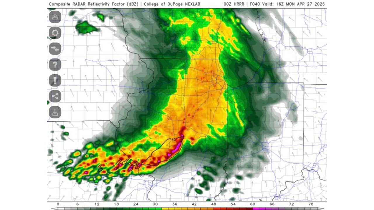 Morning Storm Chaos Over Illinois Threatens to Collapse Monday Severe Weather Setup as Cluttered Convection Raises a Major Wildcard