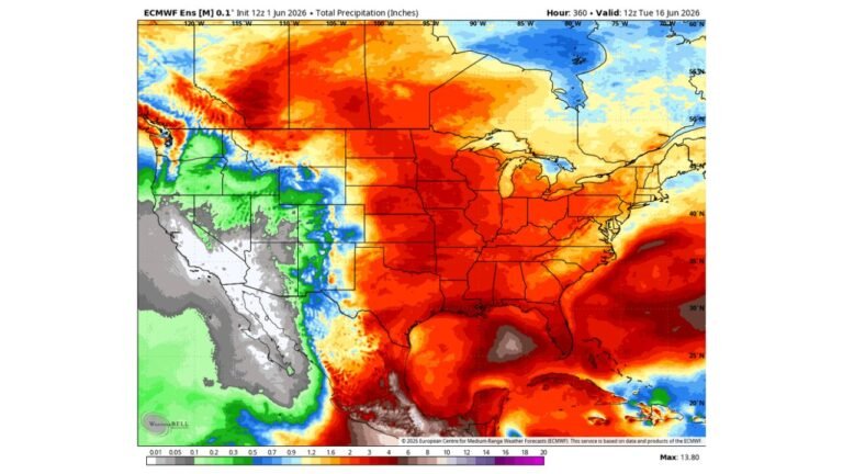 Central United States Faces an Active and Wetter Than Normal June as Humidity Rebuilds and Storm Pattern Returns Through Mid-Month