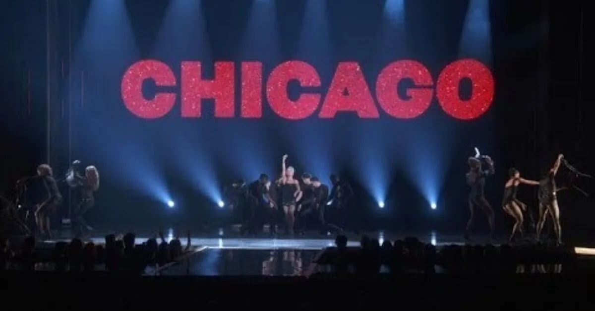 Pink and Broadway stars perform a Chicago tribute at the Tony Awards onstage at Radio City Music Hall