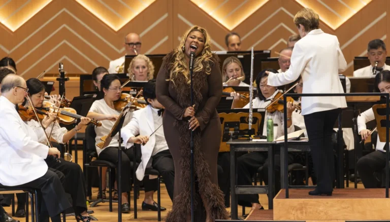 Lizzo performs flute with orchestra at Ravinia as the rebuilt Hunter Pavilion opens
