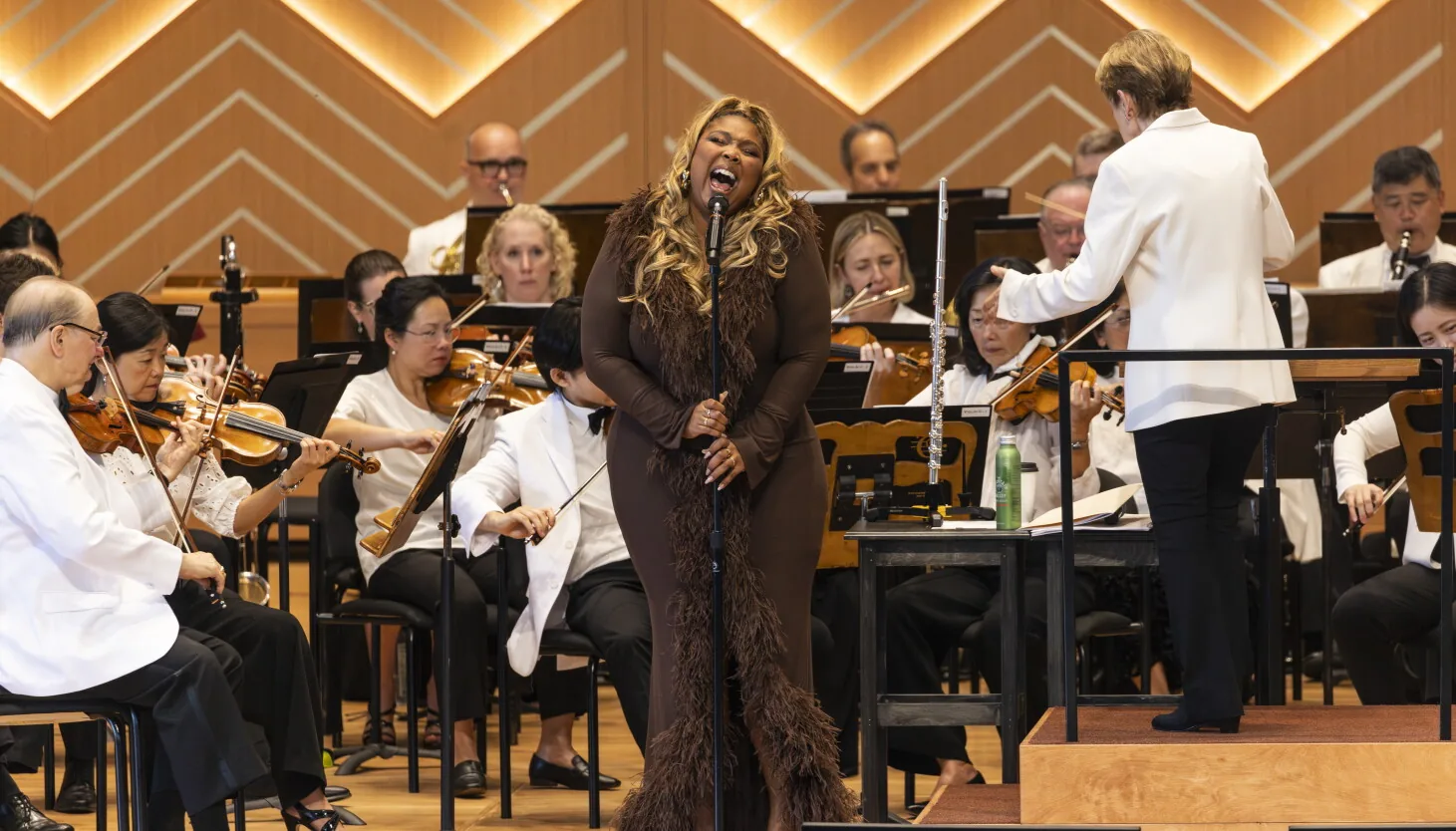 Lizzo performs flute with orchestra at Ravinia as the rebuilt Hunter Pavilion opens