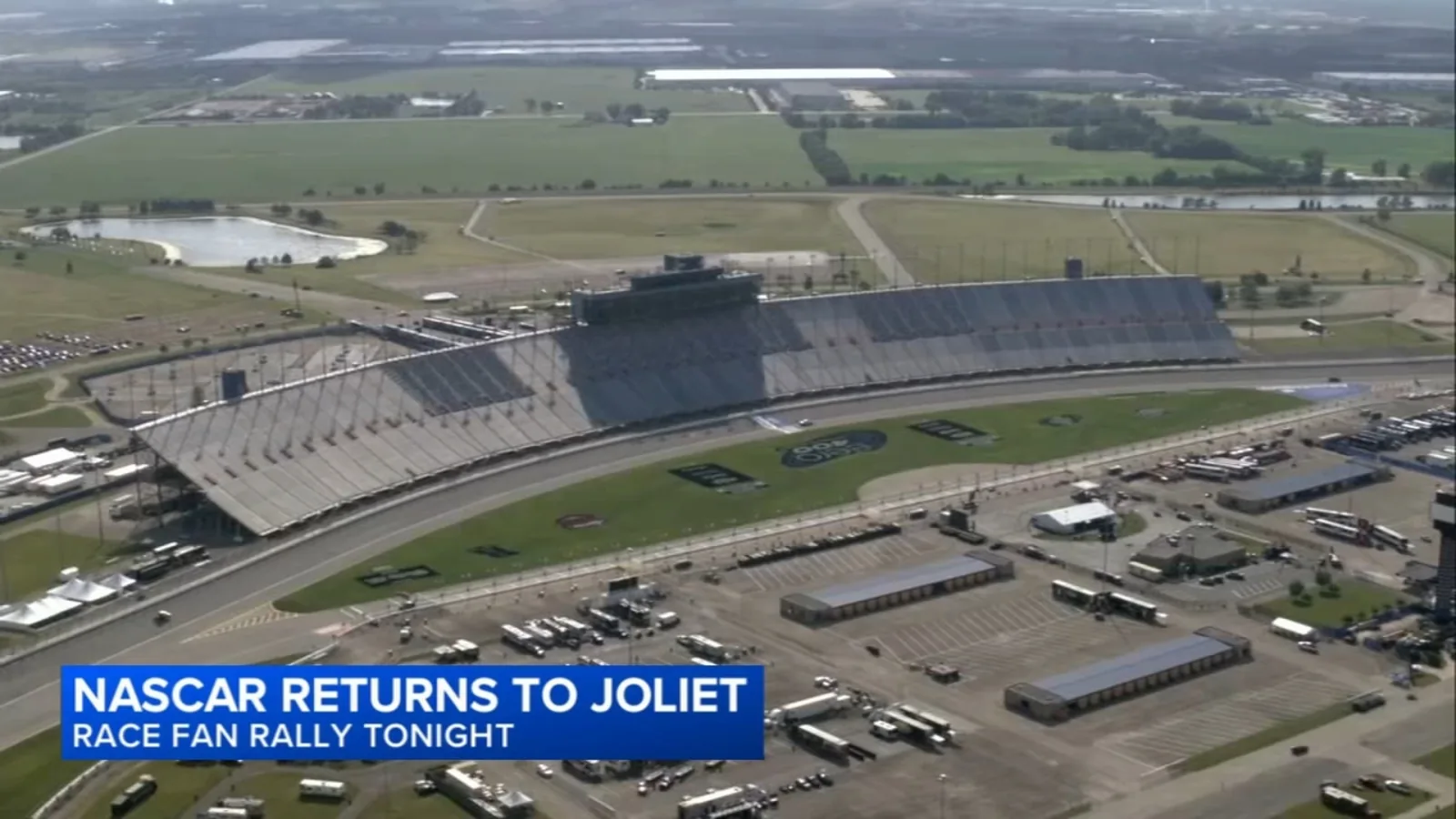 Fans gather downtown Joliet for a NASCAR fan festival with cars, food vendors and live music