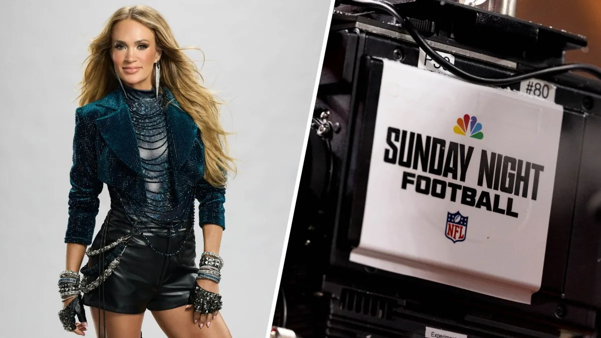Carrie Underwood returns to open NBC’s Sunday Night Football for the 2026 season