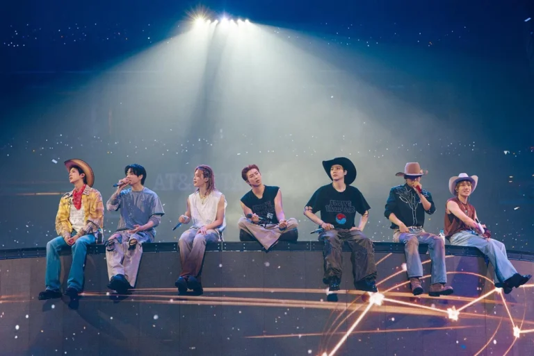 BTS performance lights up a stadium stage during a concert
