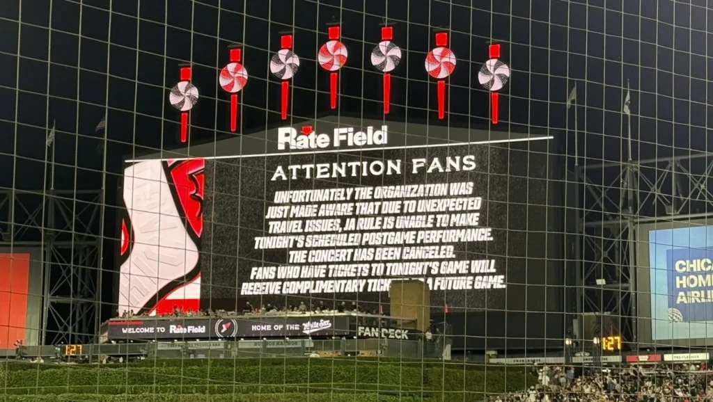 White Sox Cancel Ja Rule Postgame Concert After Ninth Inning Announcement Leaves Fans Furious at Guaranteed Rate Field
