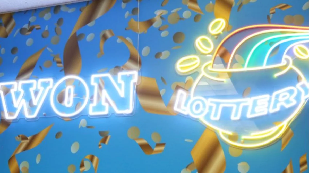 Chicago Lottery scratch-off ticket and a convenience store counter in Gage Park