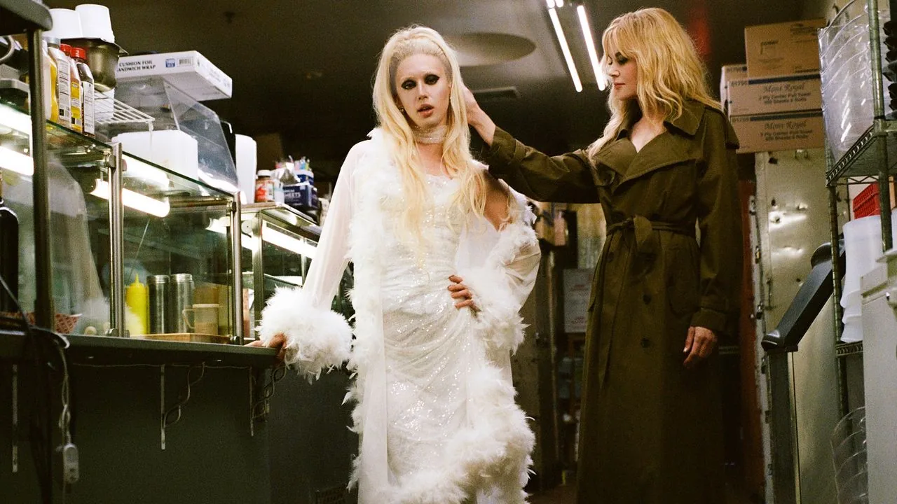 Troye Sivan in a music video frame with Nicole Kidman appearing in the visual