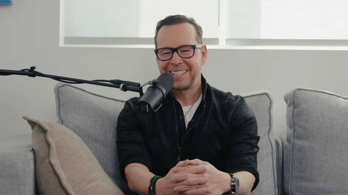 Donnie Wahlberg speaking publicly about his faith during an interview and social media posts