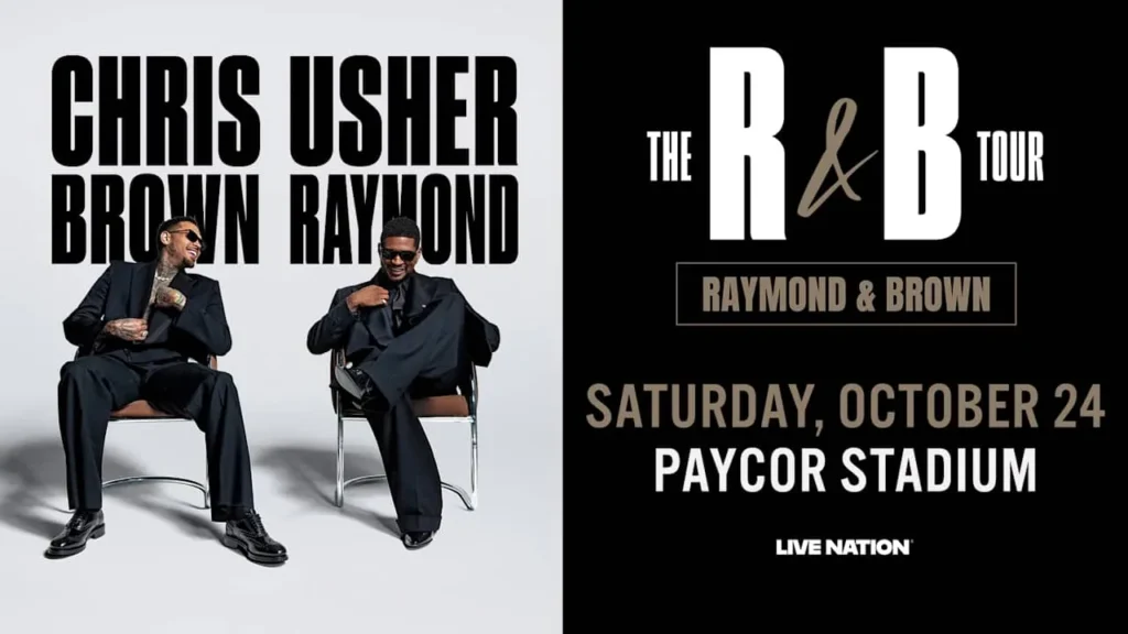 Usher and Chris Brown Add Paycor Stadium Stop in Cincinnati as the R&B Tour Grows to 59 Dates With a Late-October Showdown for Fans