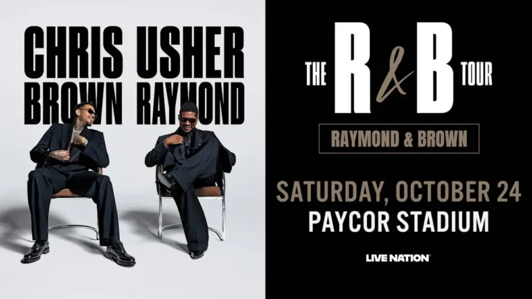 Usher and Chris Brown announced for a joint stadium concert at Paycor Stadium in Cincinnati