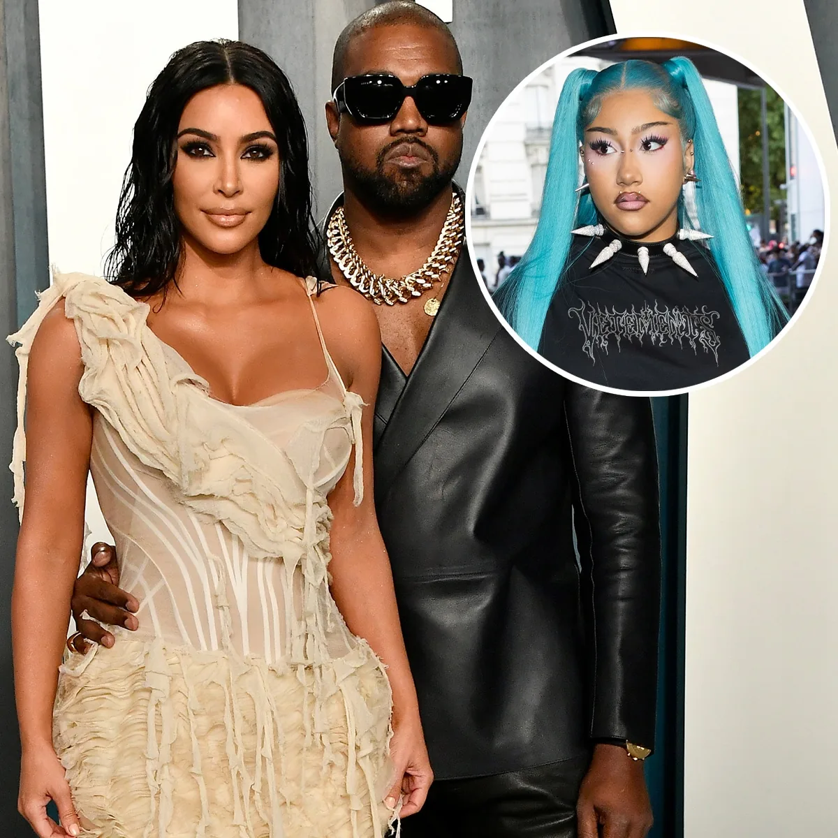 Kim Kardashian and Kanye West attending North West's first headlining concert in Chicago