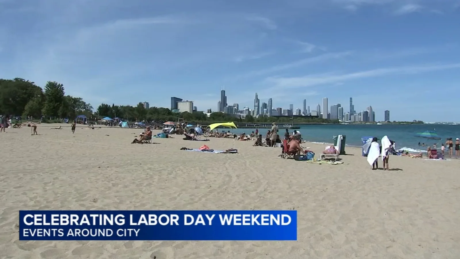 Crowds enjoy Chicago festivals and lakefront beaches during sunny Labor Day weekend